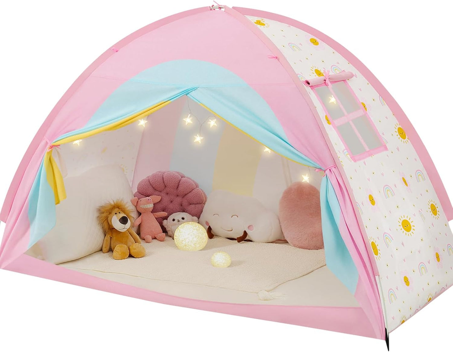 PIIKAGO Tienda de Cama Individual para Niños, Dosel de Cama Tamaño...
