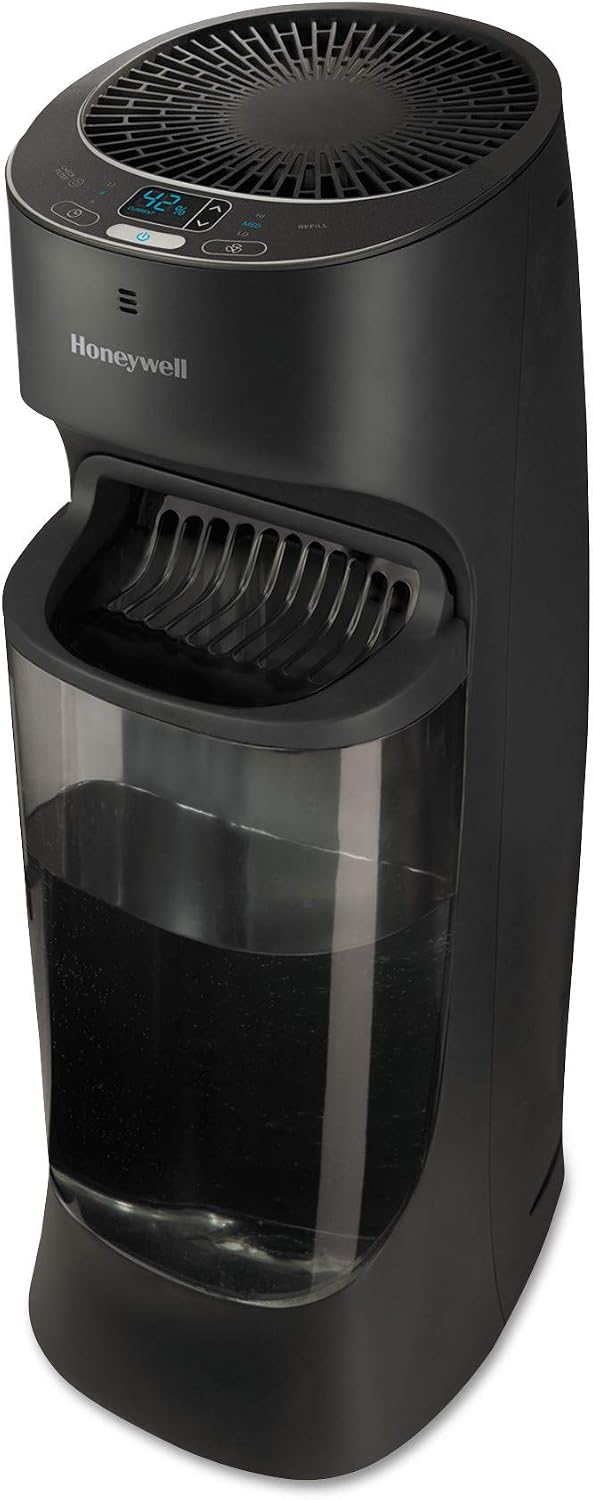 Honeywell Humidificador de torre de llenado superior, humidistato d...