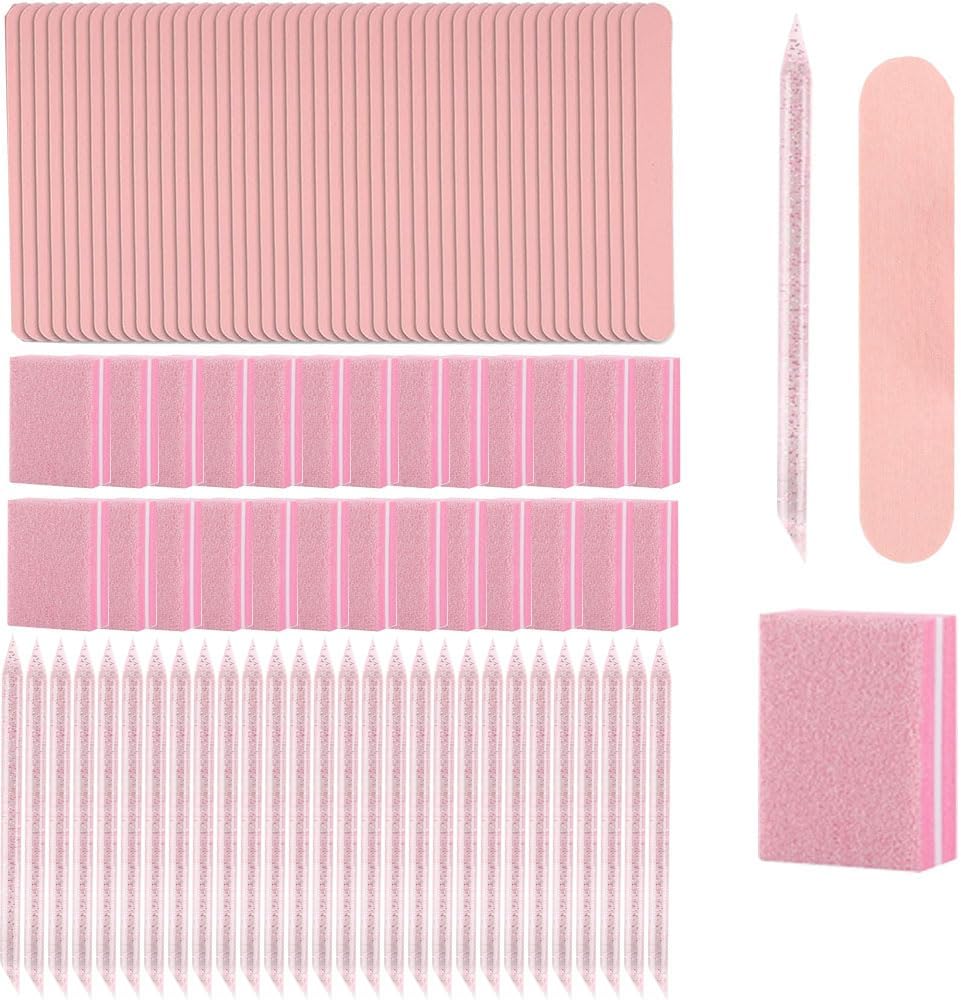 Juego de 100 herramientas de uñas a presión, kit de manicura desech...