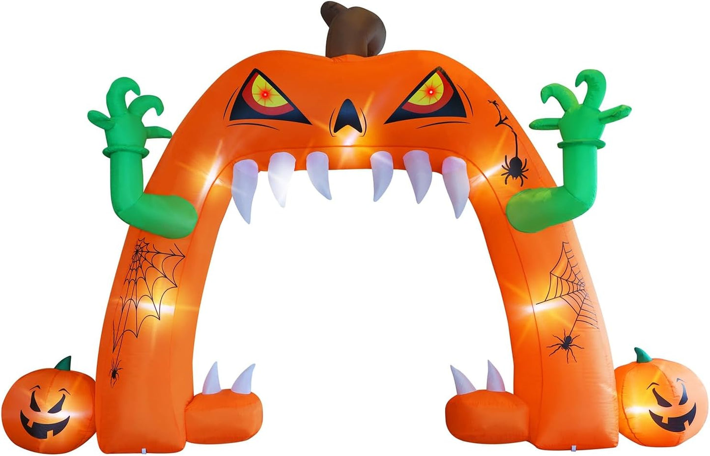 Juegoal Arco de calabaza inflable iluminado para Halloween, 13 pies...