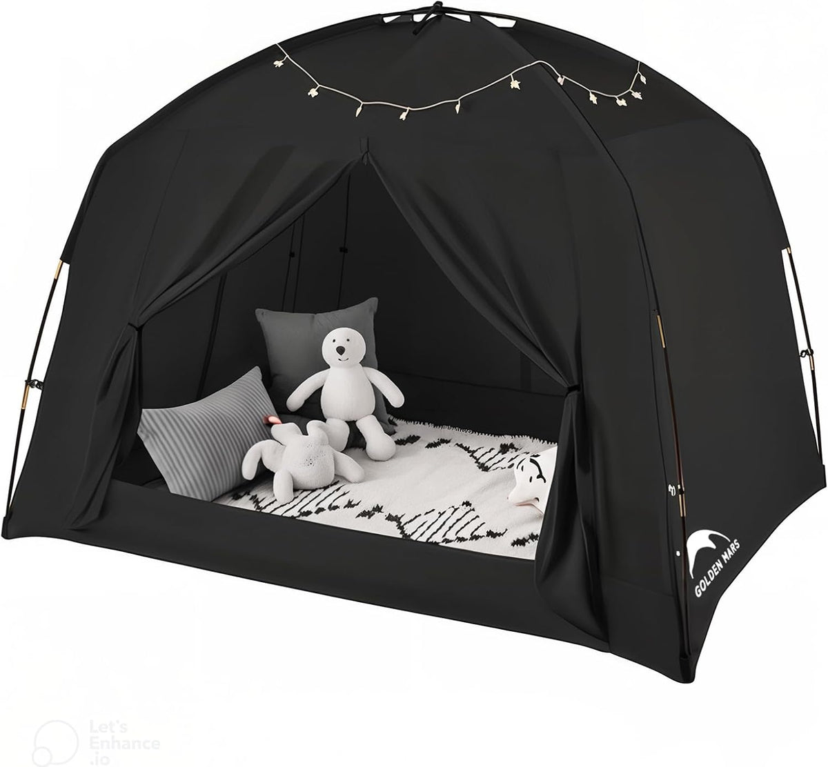 Tienda de campaña de cama matrimonial para niños y adultos, tiendas...