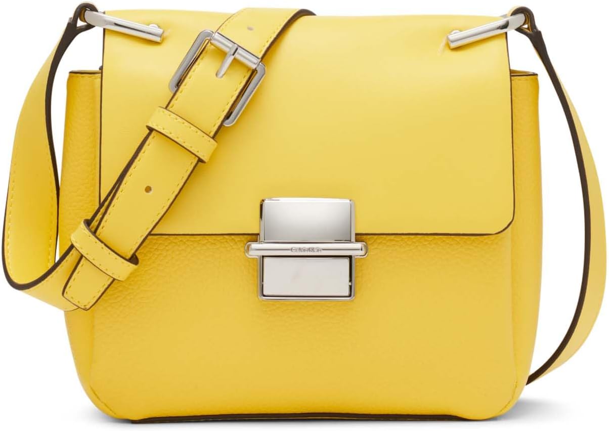 Calvin Klein Clove - Bandolera con solapa y triple compartimento pa...