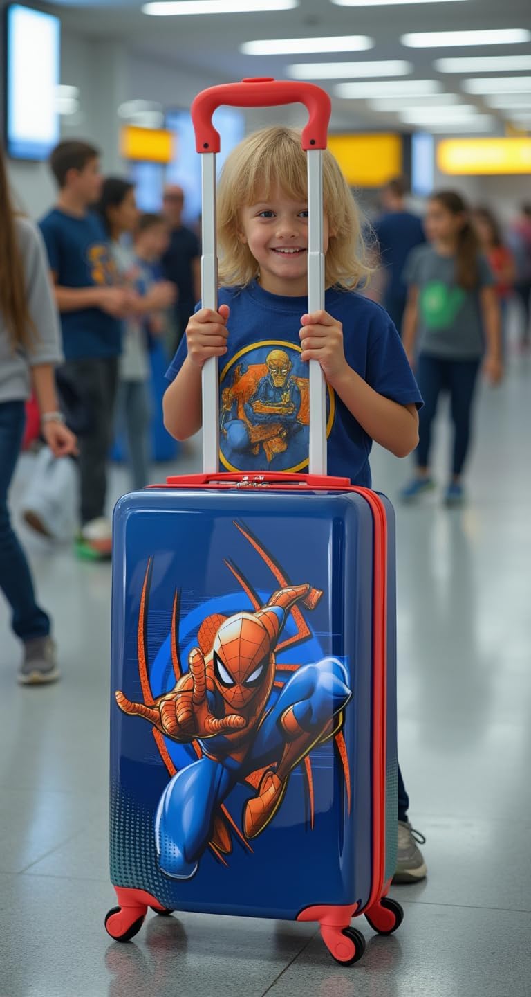 Fast Forward Marvel Spiderman - Maleta rígida de 20 pulgadas, bonit...