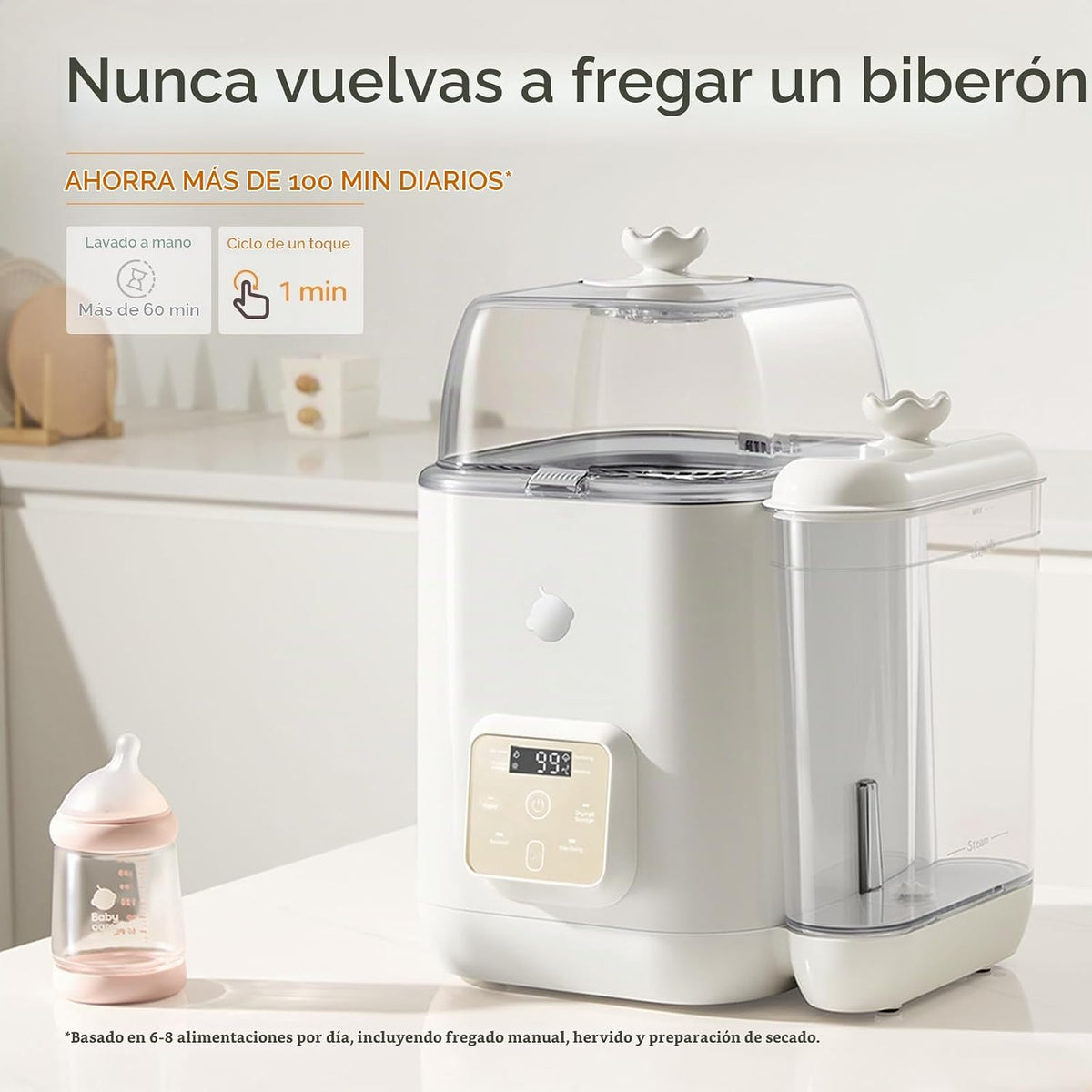 Bc Babycare Clarvion - Lavadora, esterilizador y secadora de bibero...