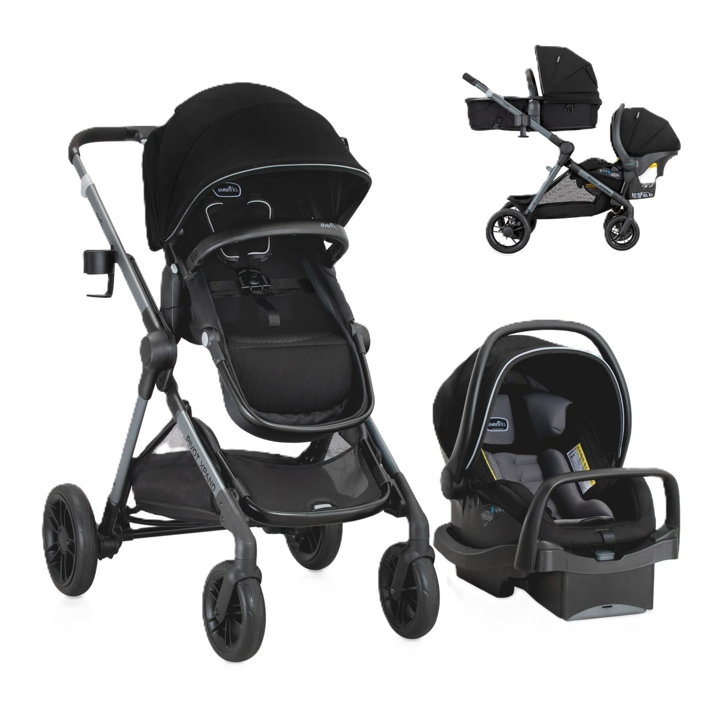 Pivot Xpand - Sistema de viaje modular con asiento infantil LiteMax...