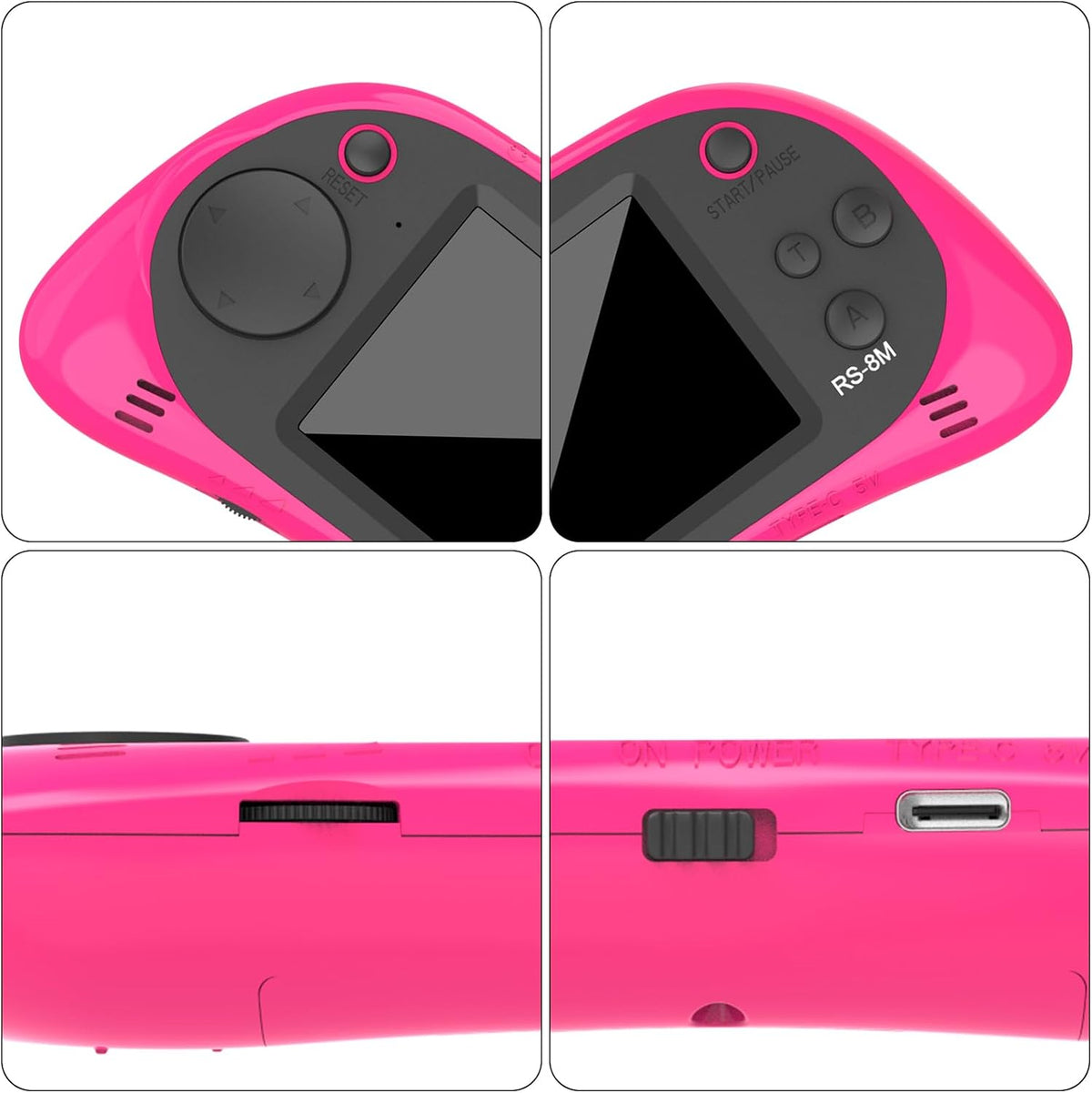 EASEGMER Juegos de Mano Portátiles para Niños de 16 Bits con 220 Ju...