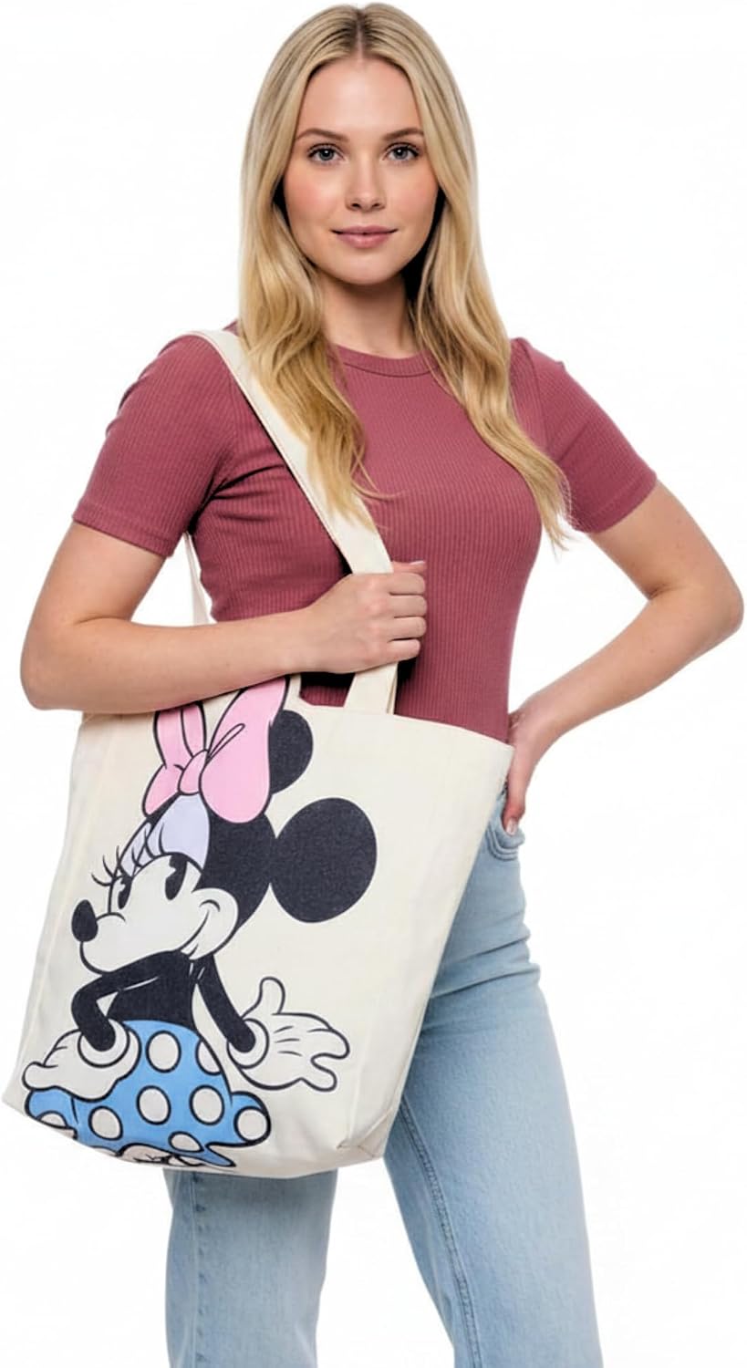 Disney Tote Pooh Eeyore Mickey Minnie Stitch Bolsa de lona