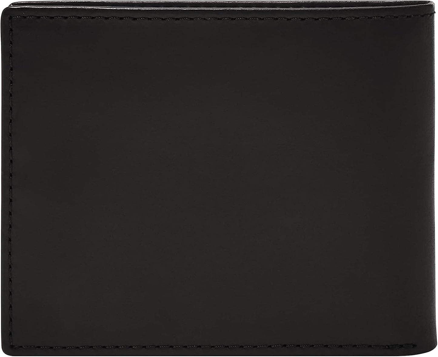 Fossil Derrick - Cartera de piel con bloqueo RFID, plegable con ide...