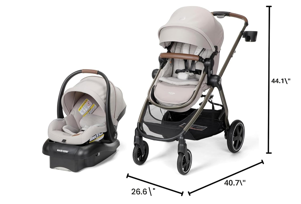 Maxi-Cosi Zelia 2 Luxe Sistema de viaje modular 5 en 1, New Hope Tan