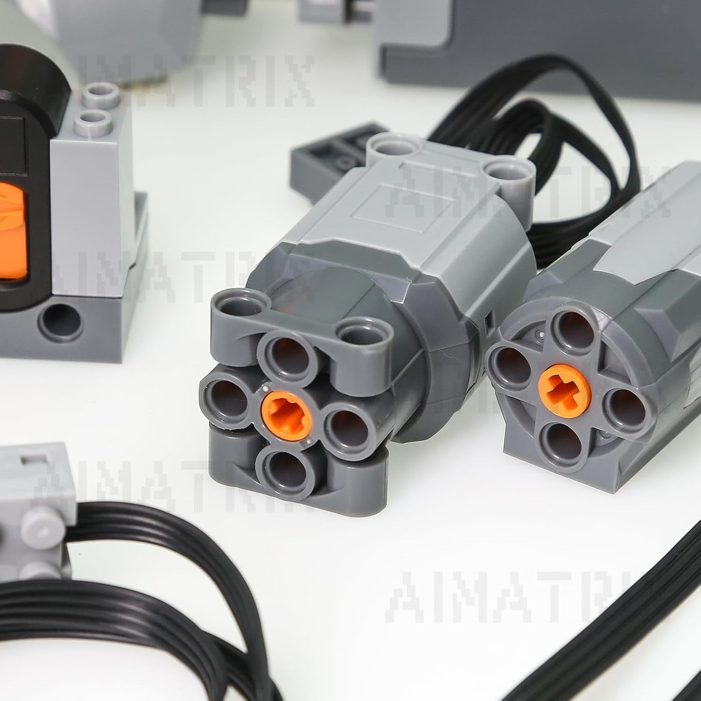 AIMATRIX Kit de motor de 9 piezas, compatible con bloques de constr...
