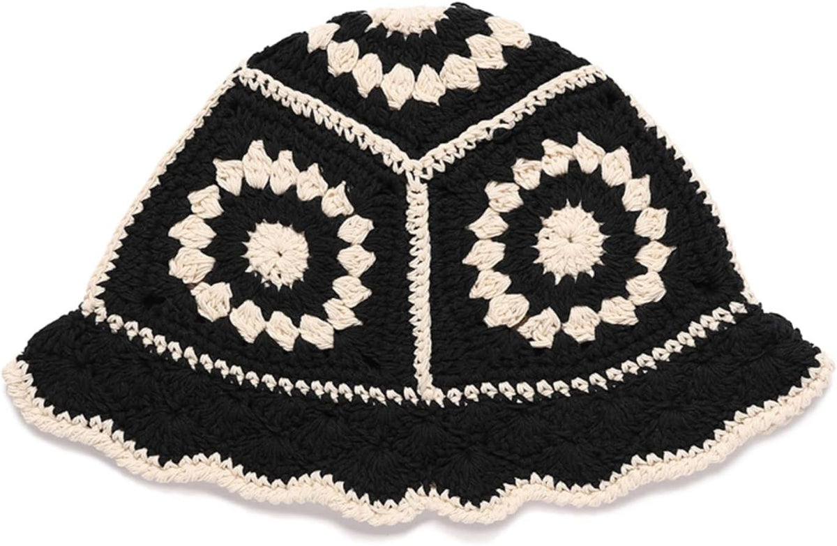 JiaTL WeyJia Sombrero de pescador de ganchillo para mujer, tejido h...