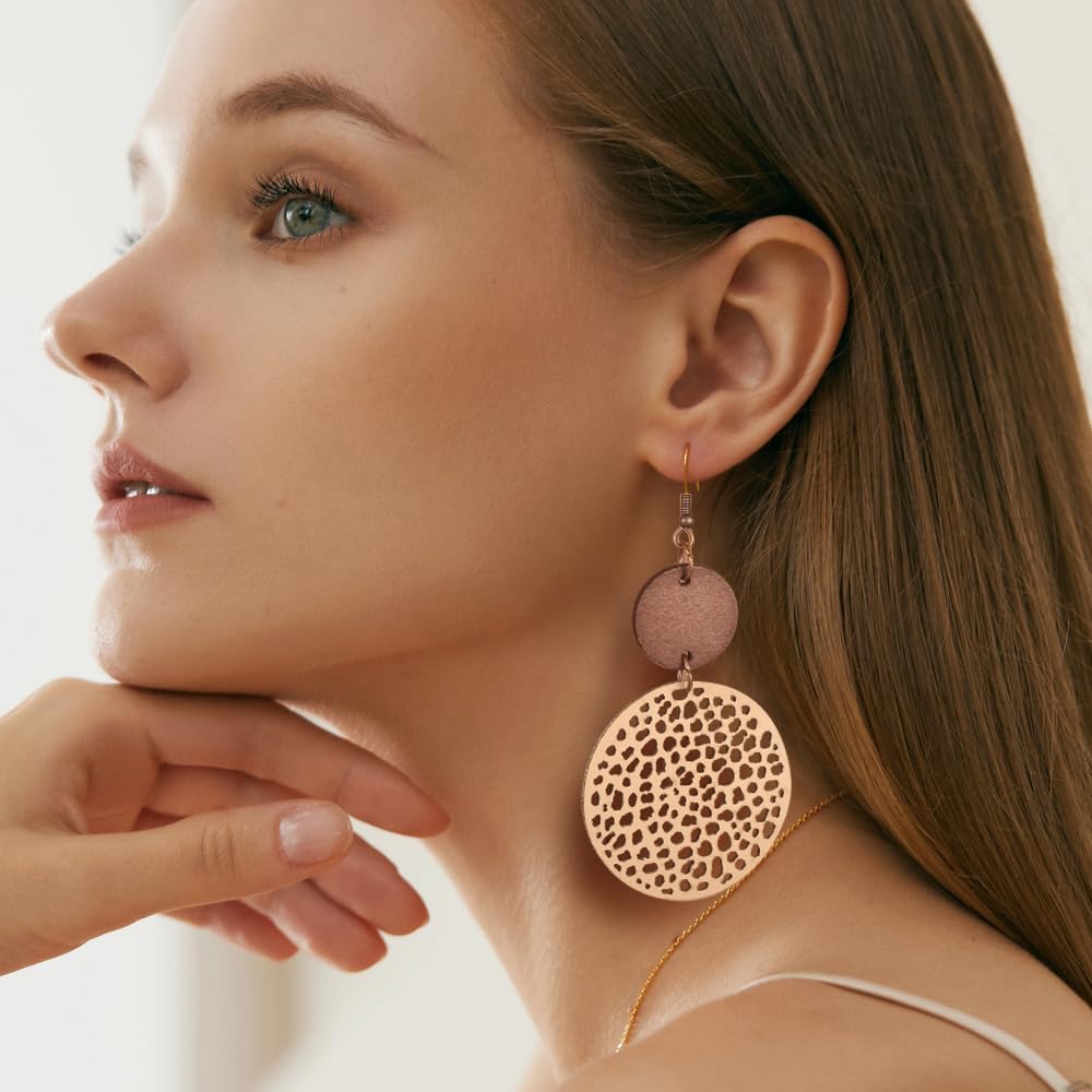 12 Pares de Aretes Colgantes de Cristal Drusa en Forma de Lágrima p...
