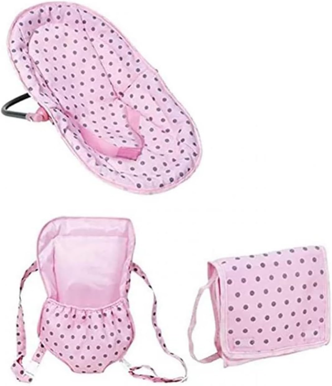 Lissi Juego de silla alta convertible 6 en 1 de muñeca bebé