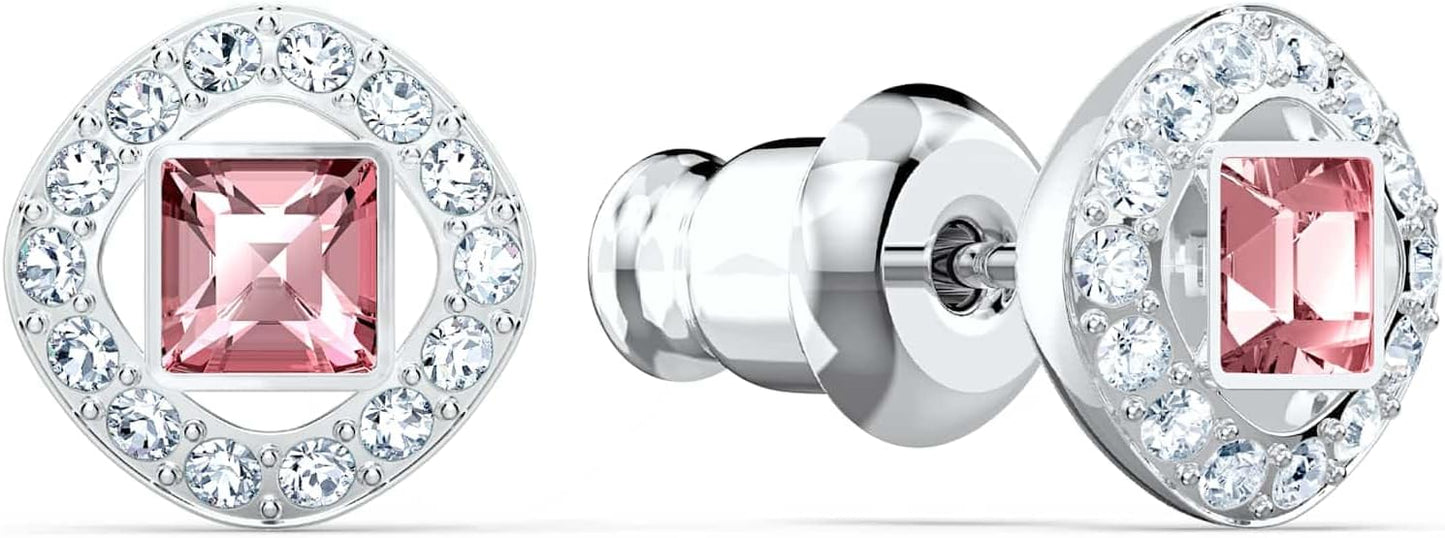Colección de Pendientes de Botón de Cristal Angelical Una de Swarovski