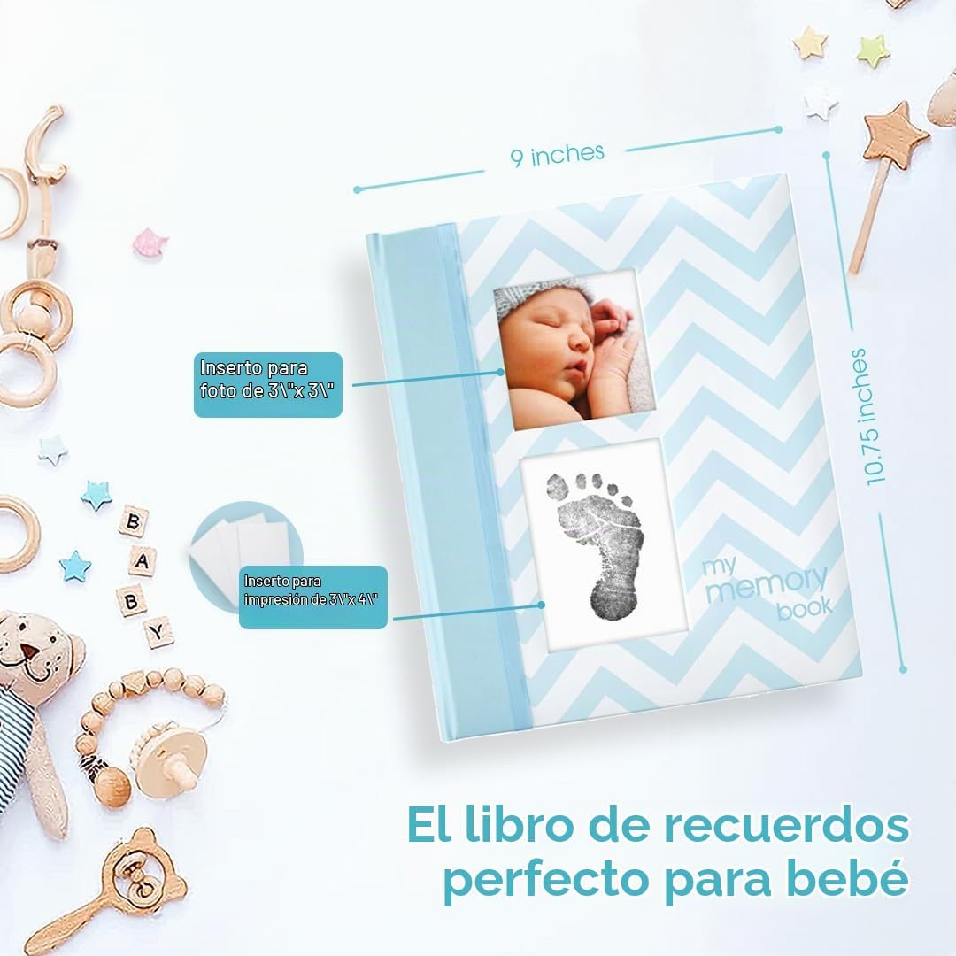 Pearhead Libro de recuerdos del bebé - primeros 5 años, diario de h...