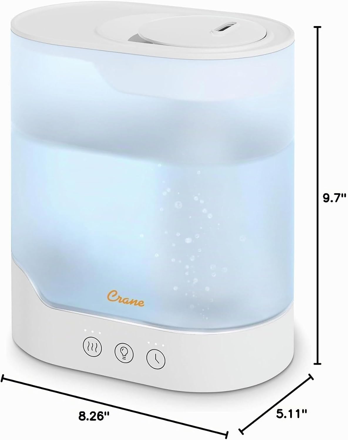 Crane Humidificador de niebla fría de 0.7 galones de llenado superi...
