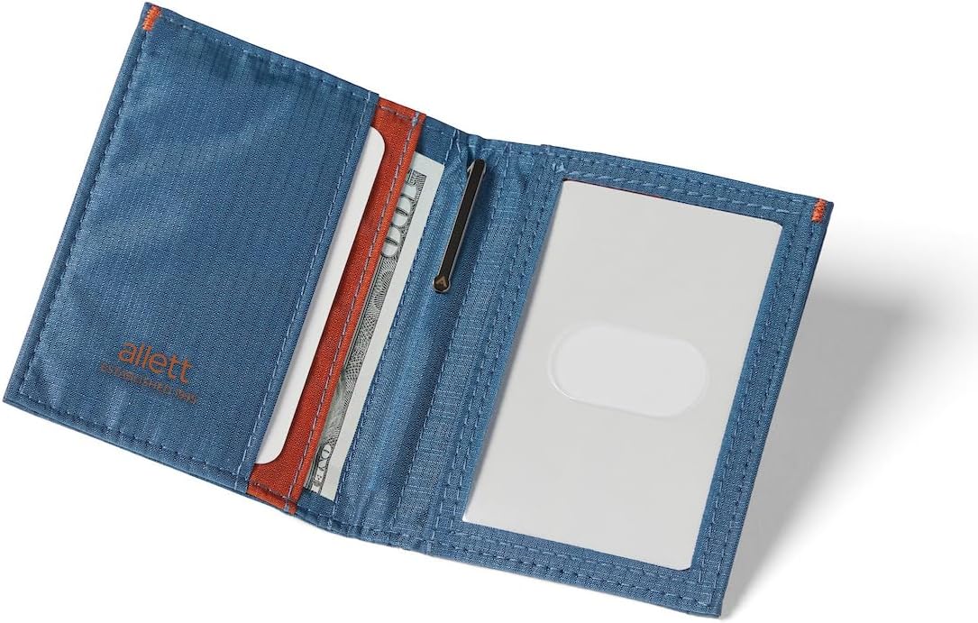 Allett Cartera híbrida para tarjetas, nailon, bloqueo RFID, diseño...