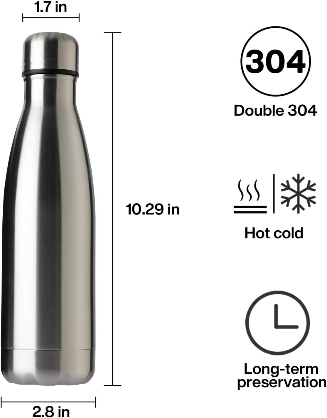 MEWAY - Botella deportiva para agua de 17 onzas