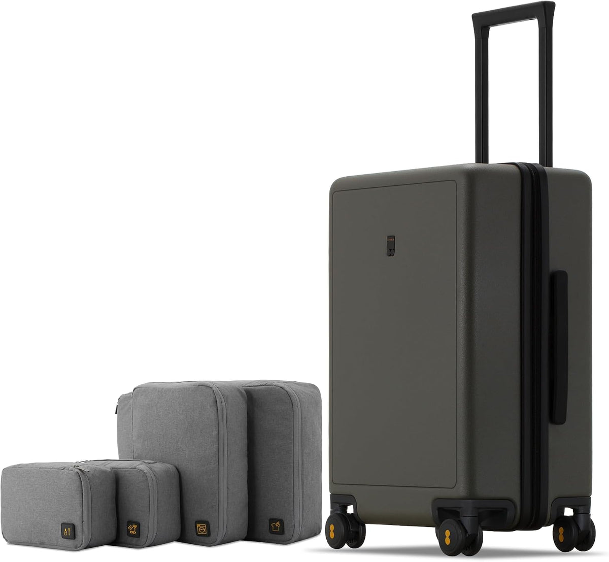 LEVEL8 Serie de equipaje mate Elegance, Olive Green, 20 - pulgadas,...