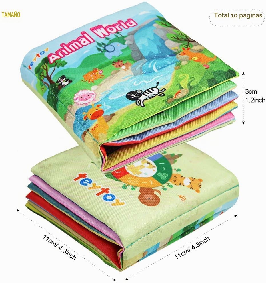 Mi primer libro blandito de TEYTOY, perfecto para el baño. Tela par...