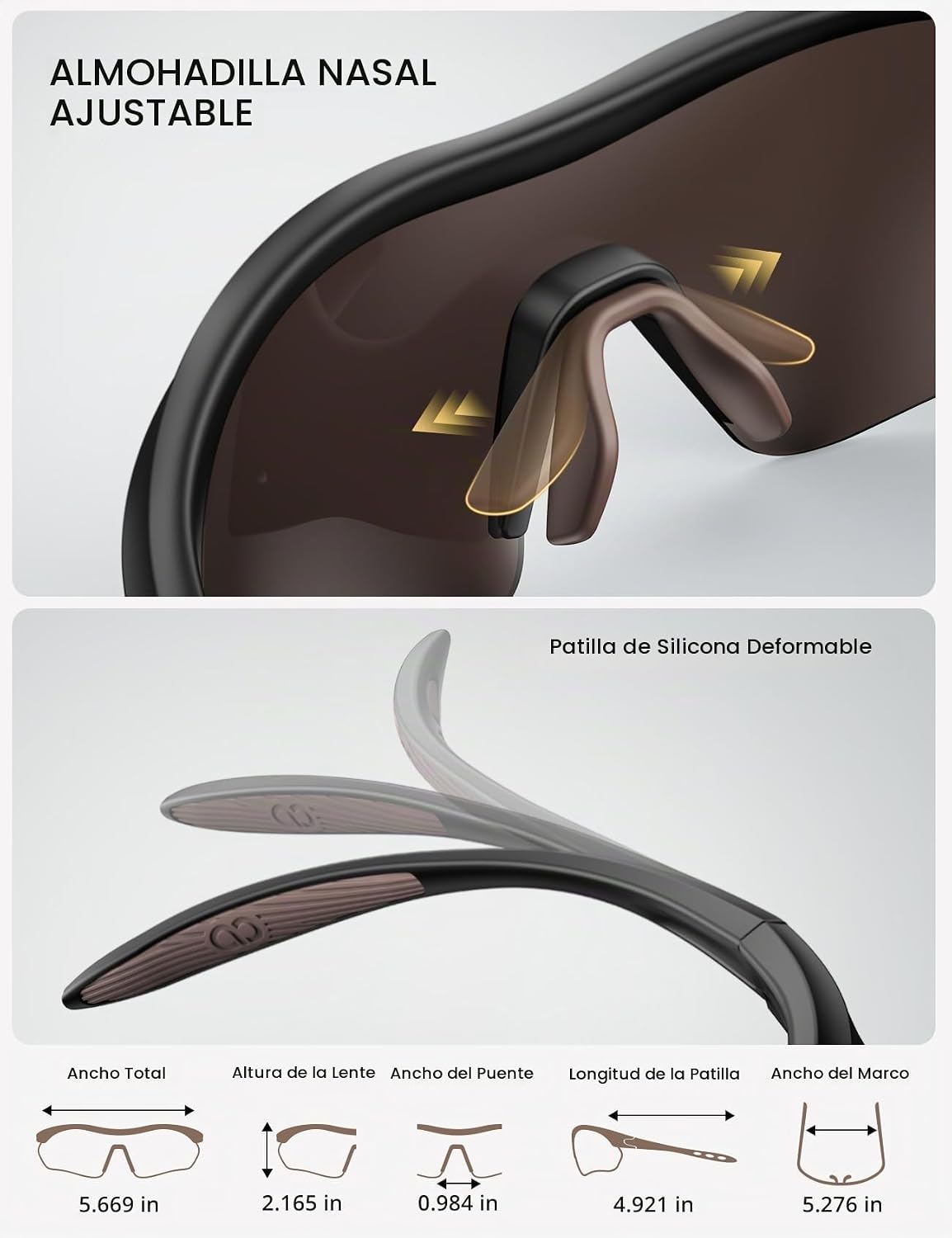 Lamicall Gafas de sol deportivas polarizadas de 0.78 oz \u2013 Prot...