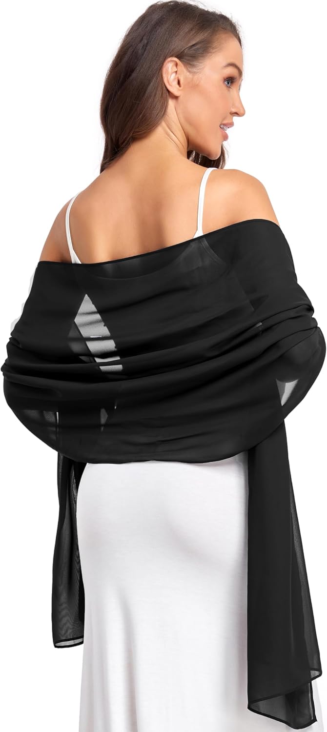 Chales\/mantones de gasa suave para vestidos, accesorios de mujer |...