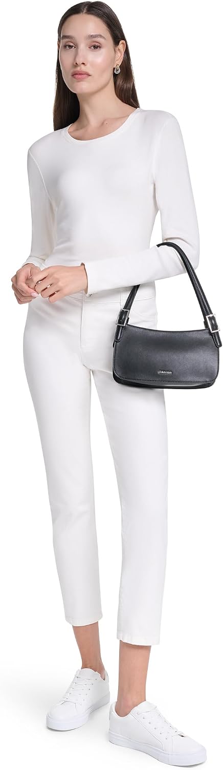 Calvin Klein Bolso de hombro Harlan East\/West con cremallera super...
