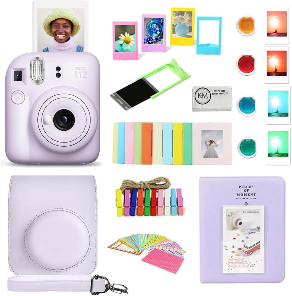 FUJIFILM INSTAX Mini 12 - Cámara de película instantánea | Lila púr...