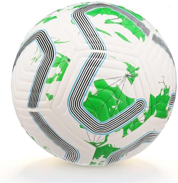 CWBCWB Balón de fútbol tamaño 5 para adultos y jóvenes, pelota de e...