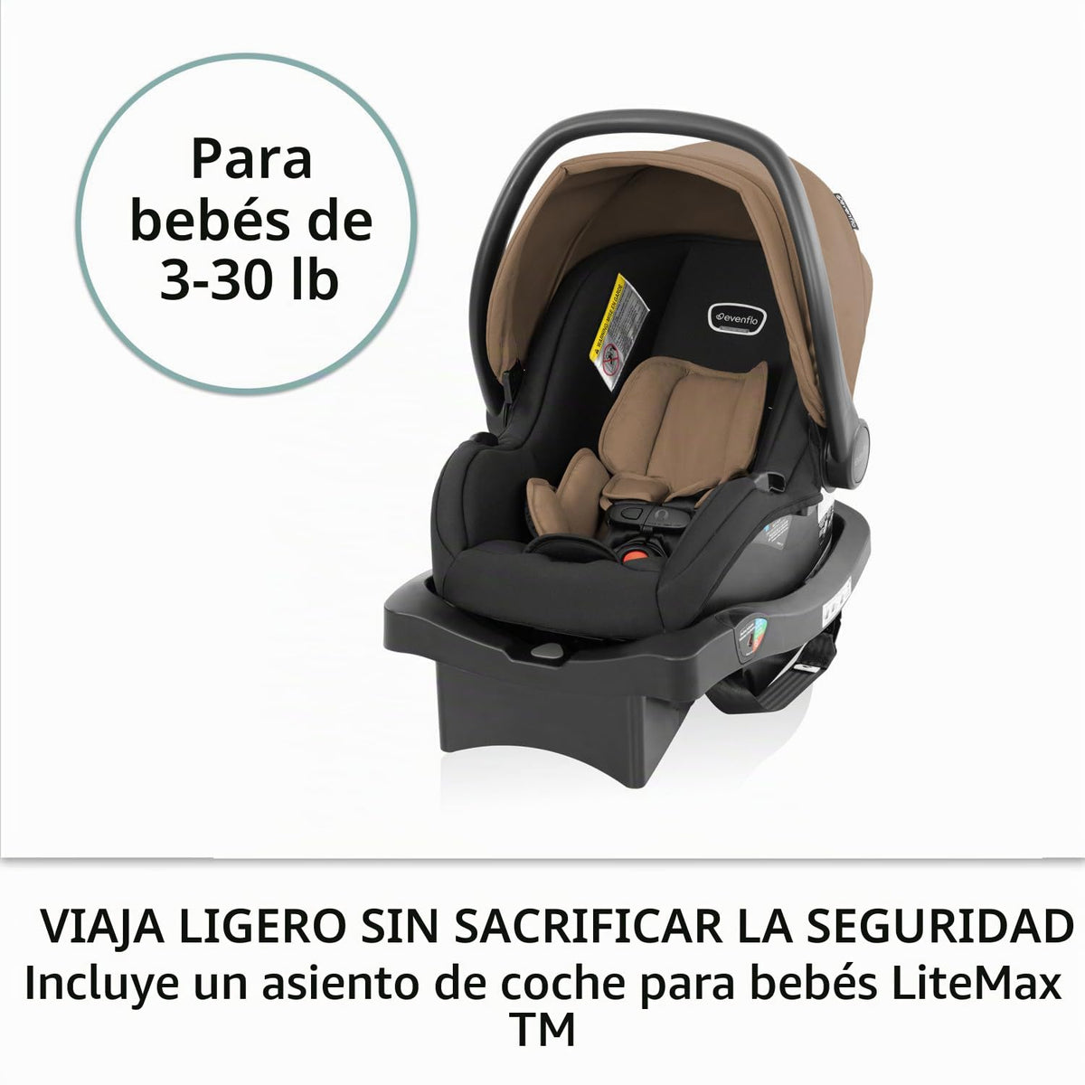 Evenflo Otto+ Travel System w\/LiteMax - Asiento infantil para gato...