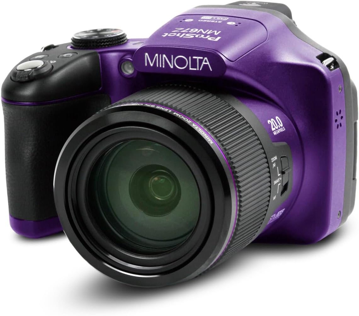 Cámara Minolta MN67Z Pro Shot de 20 MP, zoom 67X, vídeo HD de 1080p...