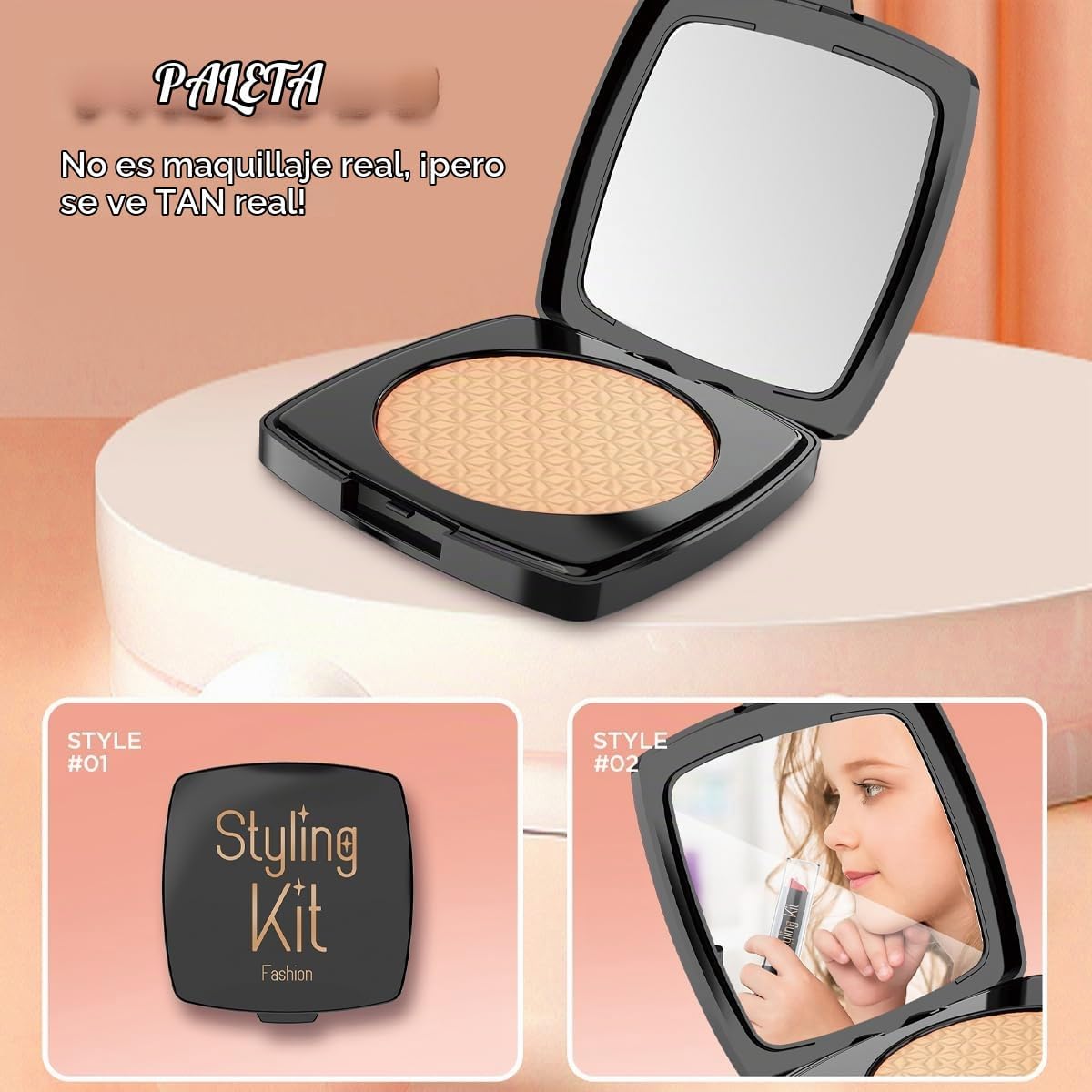 Kits de maquillaje falso para niñas, juguetes de maquillaje de simu...