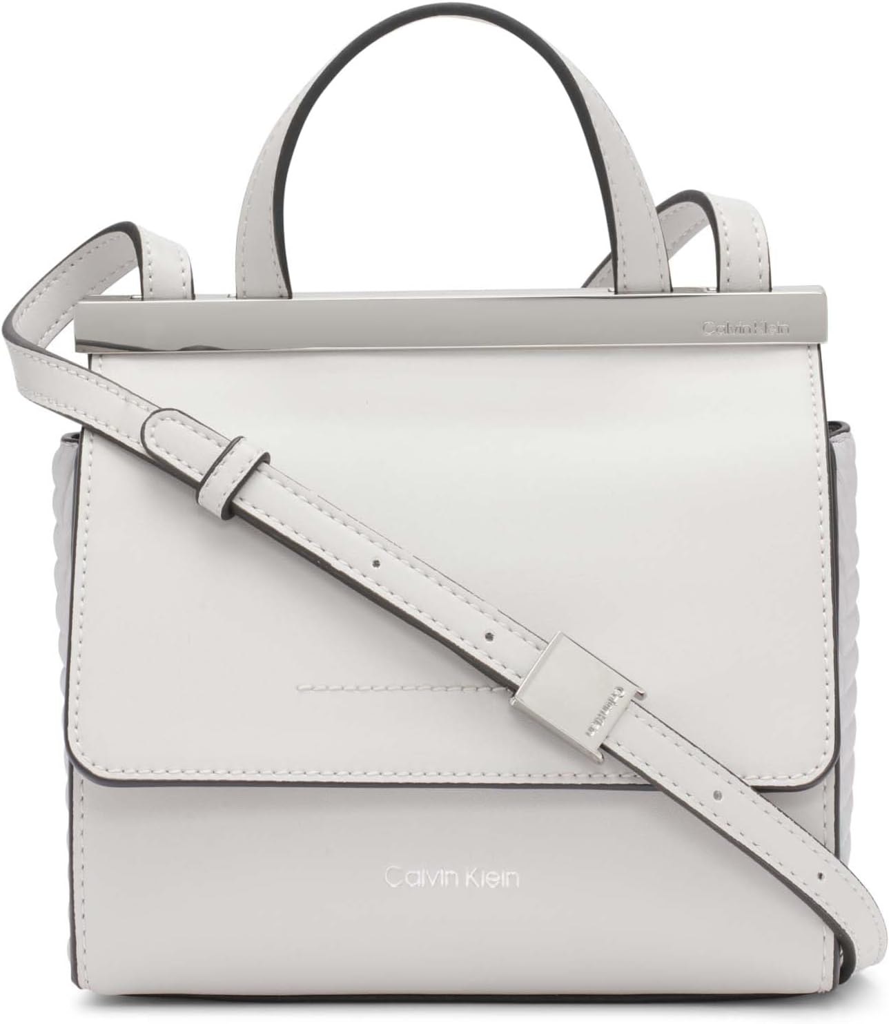Calvin Klein Mini bolso cruzado con solapa coral