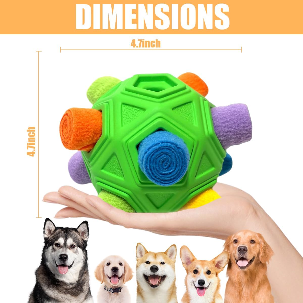 Pelota de Olfateo para Perros - Juguetes de Rompecabezas Interactiv...