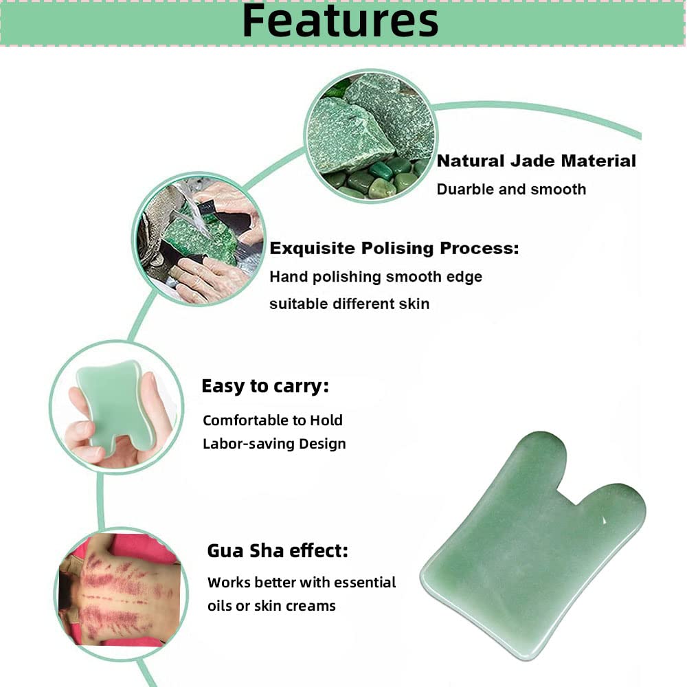 TOP SEWING Gua Sha - Herramientas faciales para masaje de nariz, ta...