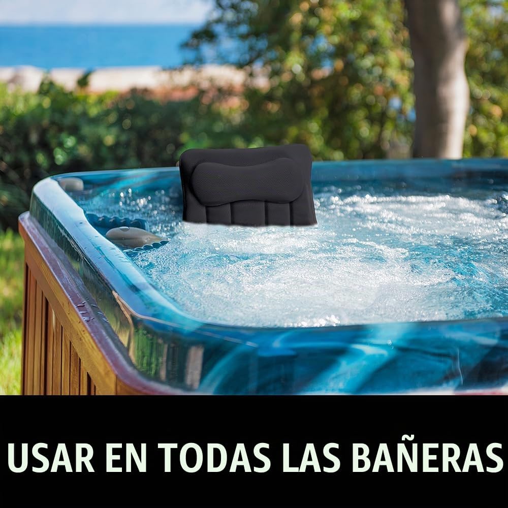 GORILLA GRIP Almohada de Baño para Tina con Potentes Ventosas, Almo...