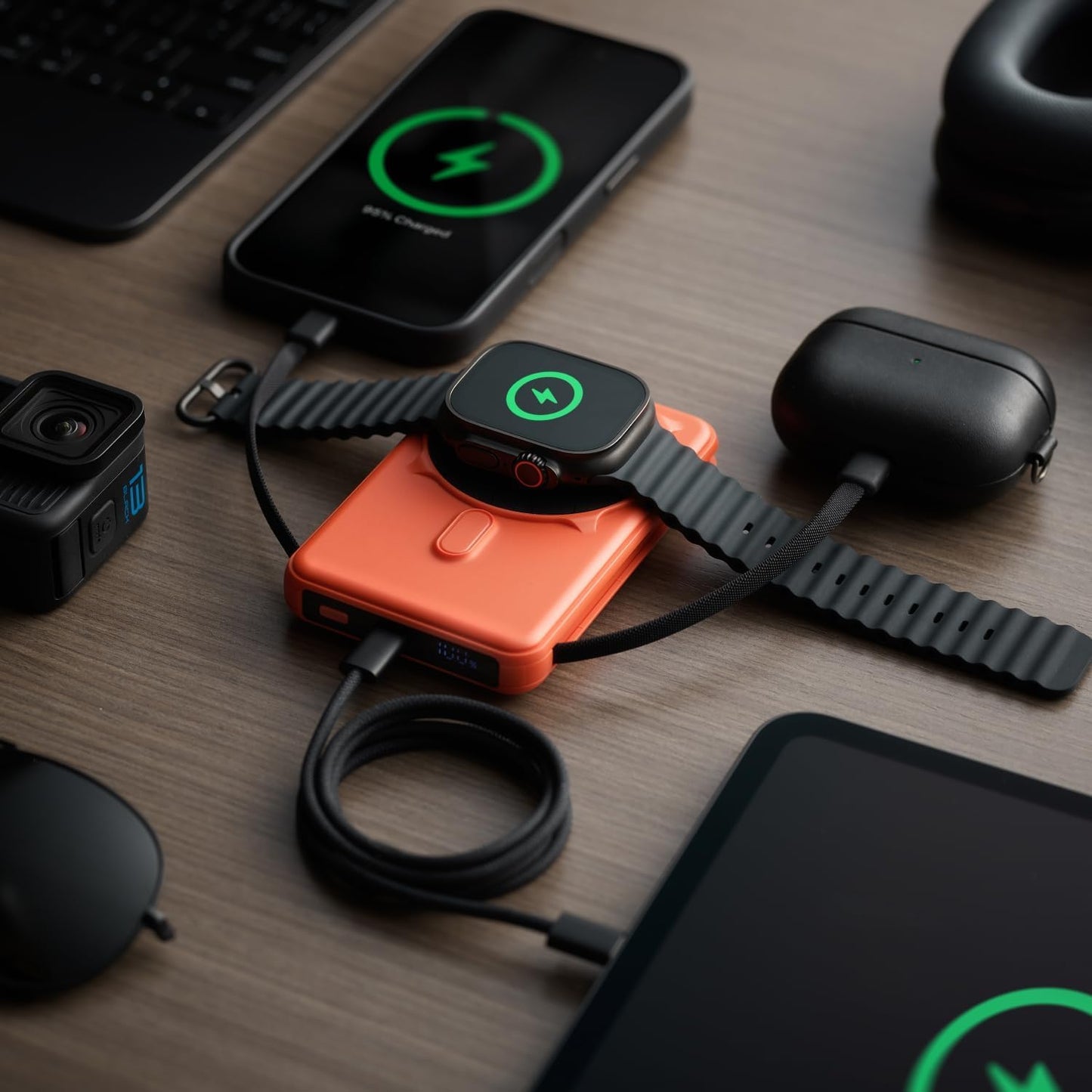 Ridge - Batería magnética de 20 W, batería de 10,000 mAh, carga ráp...