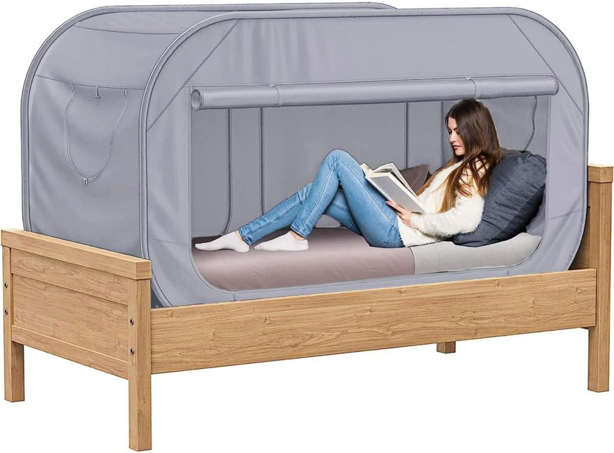 Skywin TidyFriend - Tienda de campaña para cama doble, toldo de pri...