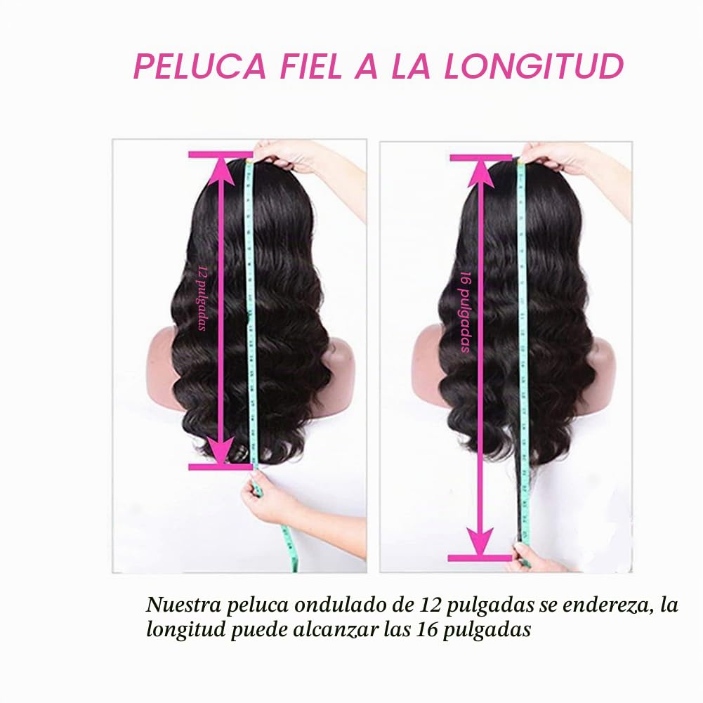 Foreverlove - Pelucas de encaje frontal de onda corporal, de cabell...
