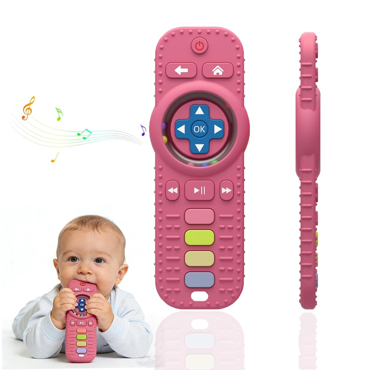 Juguetes de dentición para bebés, control remoto de TV, mordedor, j...