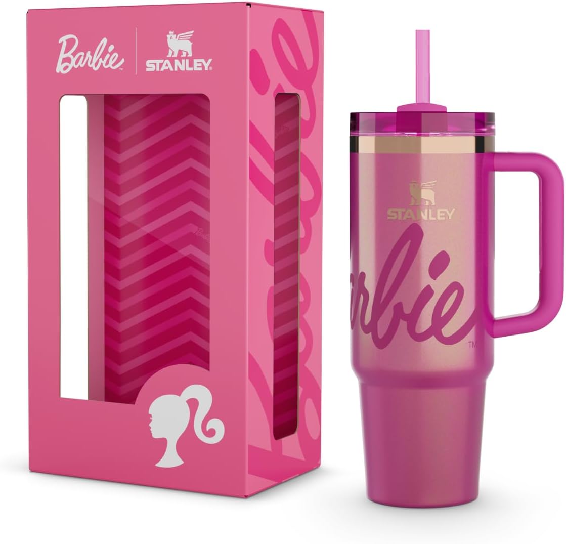 STANLEY x Barbie™ '70s Superstar Quencher 40 Oz | Mango y popot...