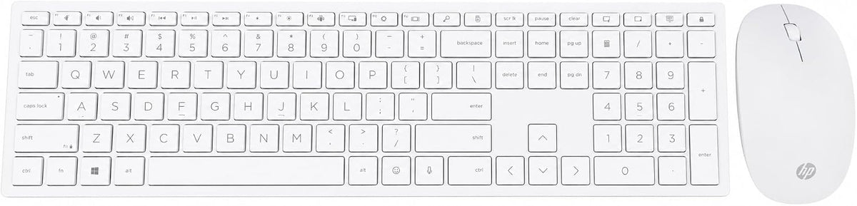 HP Combo de teclado y mouse inalámbricos 710, diseño delgado con te...