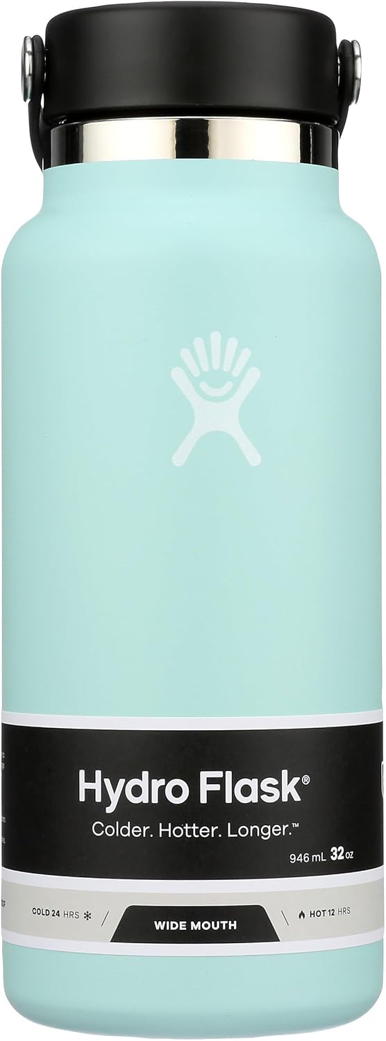 Hydro Flask Botella de boca ancha con tapa flexible de 40 oz