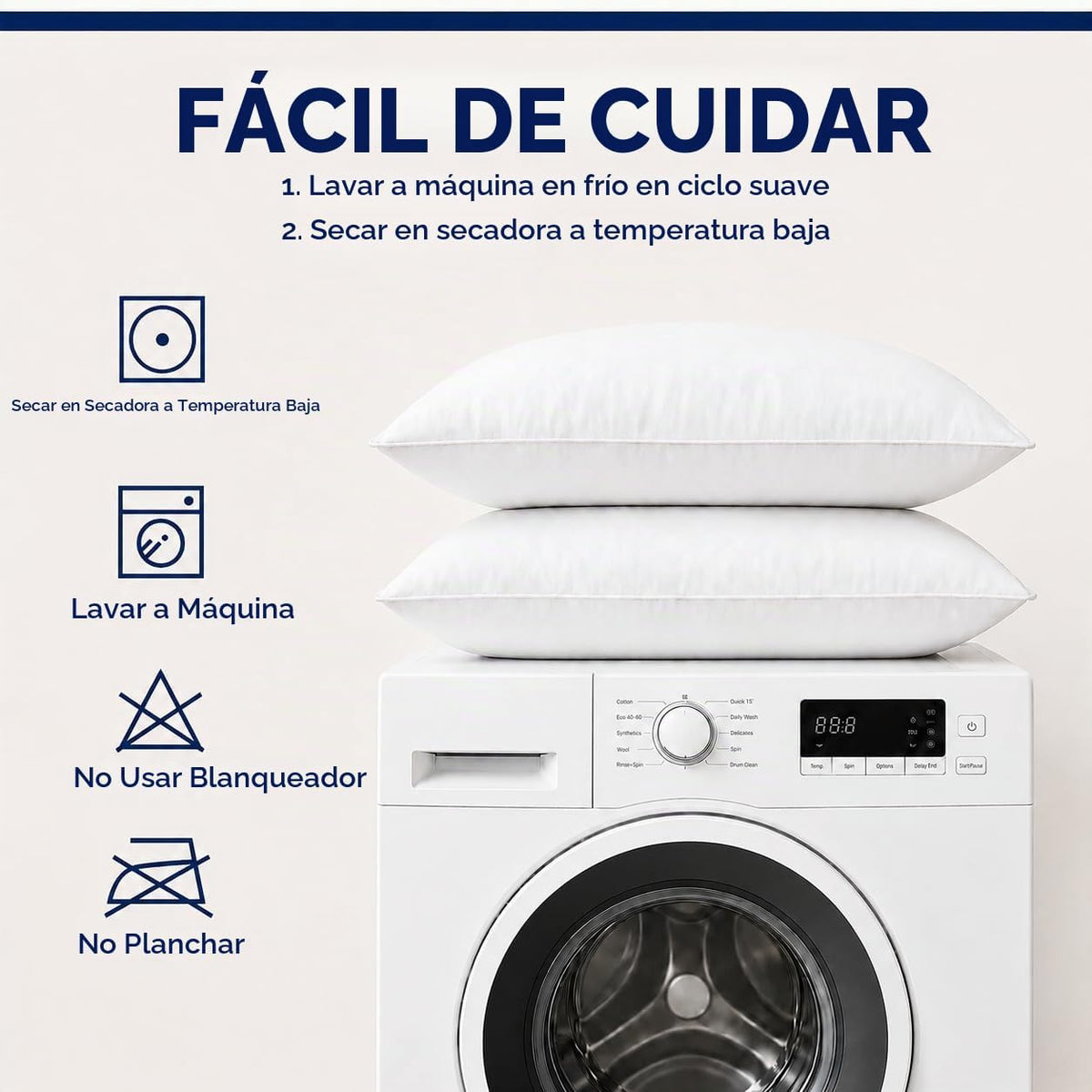 CozyLux Almohadas tamaño King, juego de 4, almohadas de cama de cal...