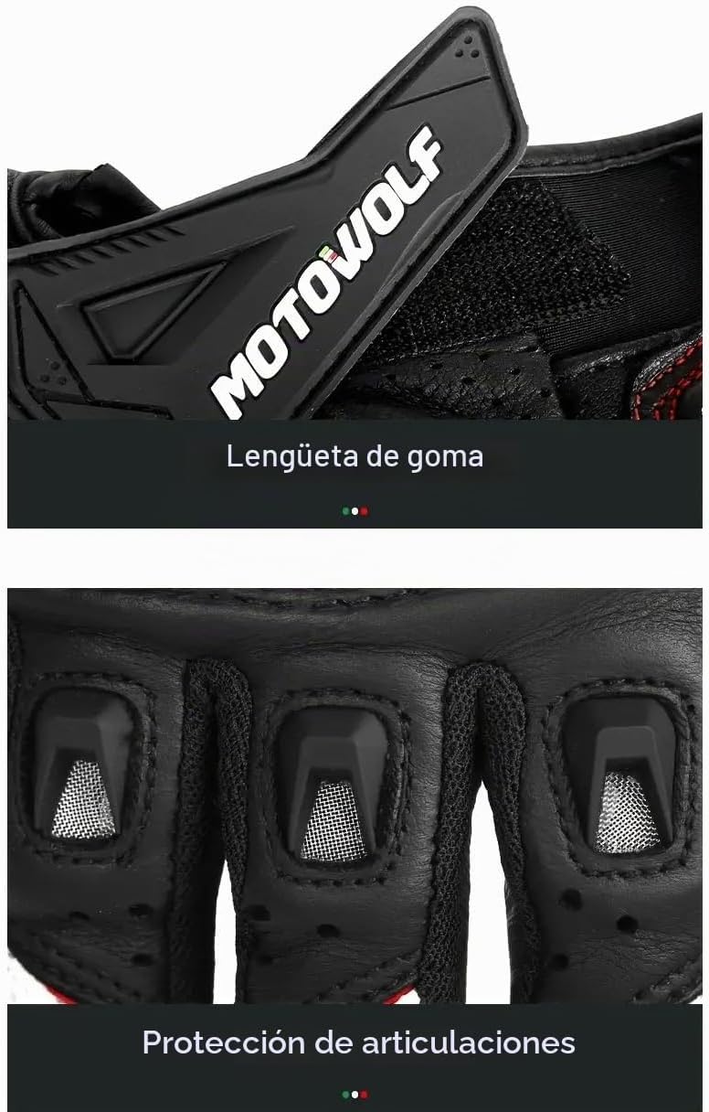LYHXS-MOTOS Guantes de motocicleta para hombres y mujeres, de fibra...