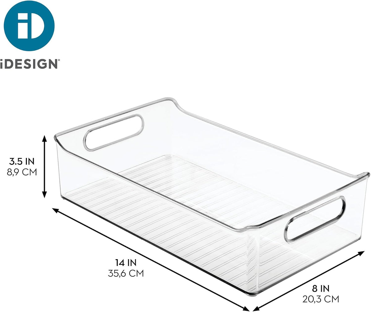 iDesign Organizador de almacenamiento de despensa de plástico, jueg...