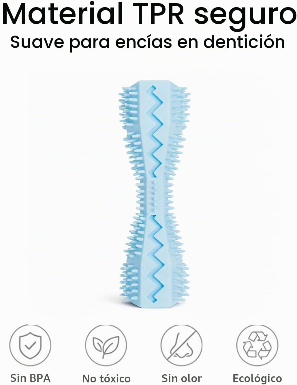 Miventra Juguetes masticables para cachorros, paquete de 6, juguete...
