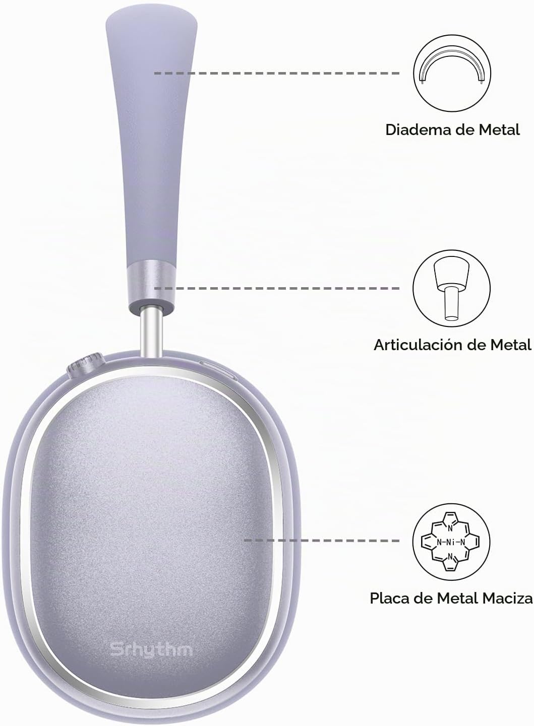 Srhythm NiceComfort 95 Auriculares inalámbricos con cancelación de...