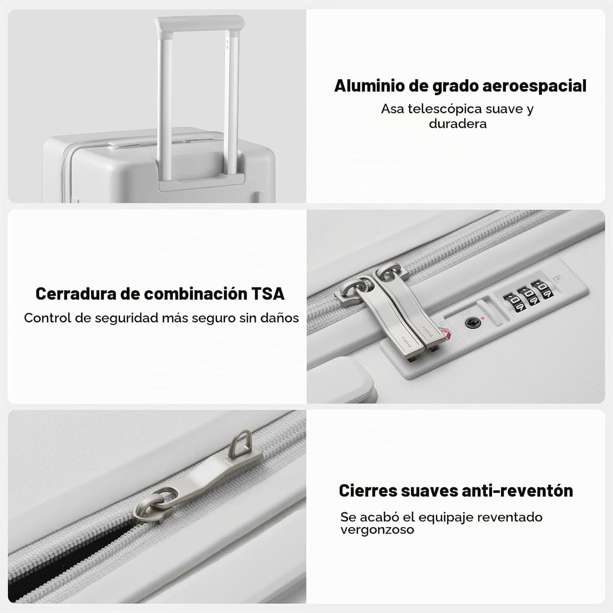 Maleta Grande de Equipaje Mixi Trunk PC de Carcasa Dura con Ruedas...