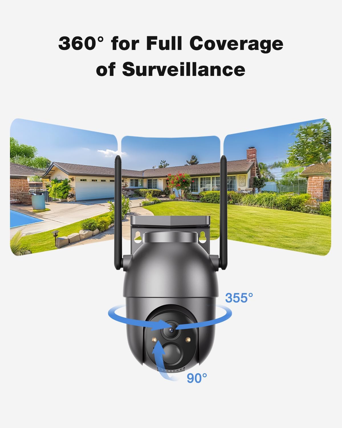 SEHMUA Cámaras de seguridad inalámbricas para exteriores (kit de 4...